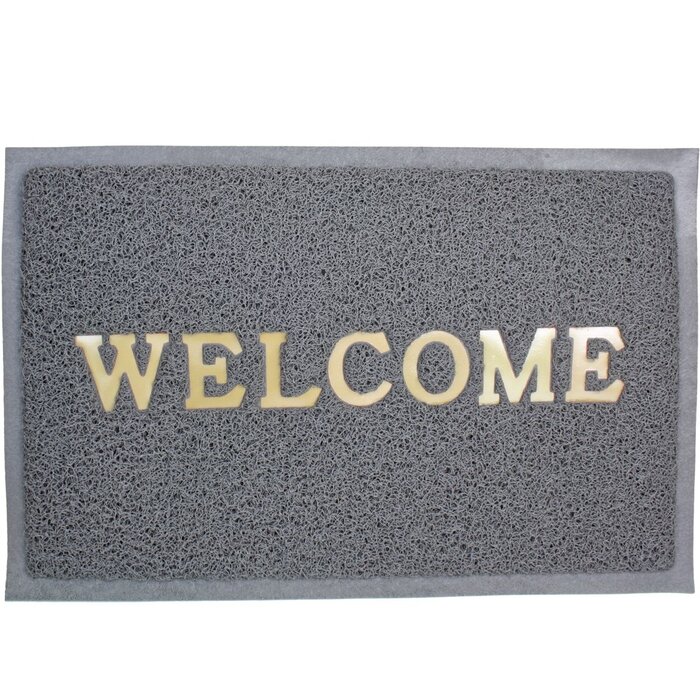 Deurmat Welcome on Board 57x37cm Grijs