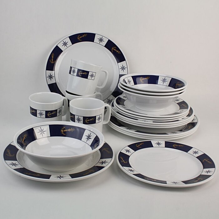 Nautical Dinnerware Set 20-Piece