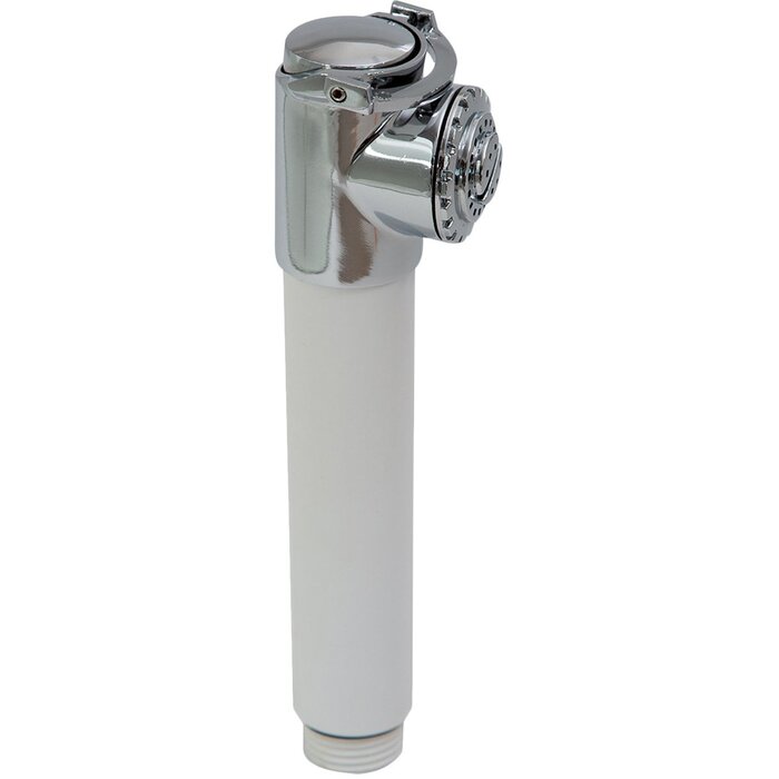 Douchekop met Drukknop Chrome Kop