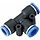 Fitting for Air Line & Water Hose 12mm T-Joint