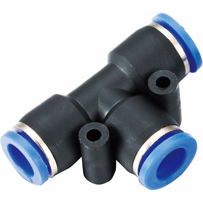 Snelkoppeling Luchtdruk- en Waterslang 12mm T-Stuk