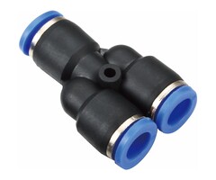 Snelkoppeling Luchtdruk- en Waterslang 12mm Y-Stuk