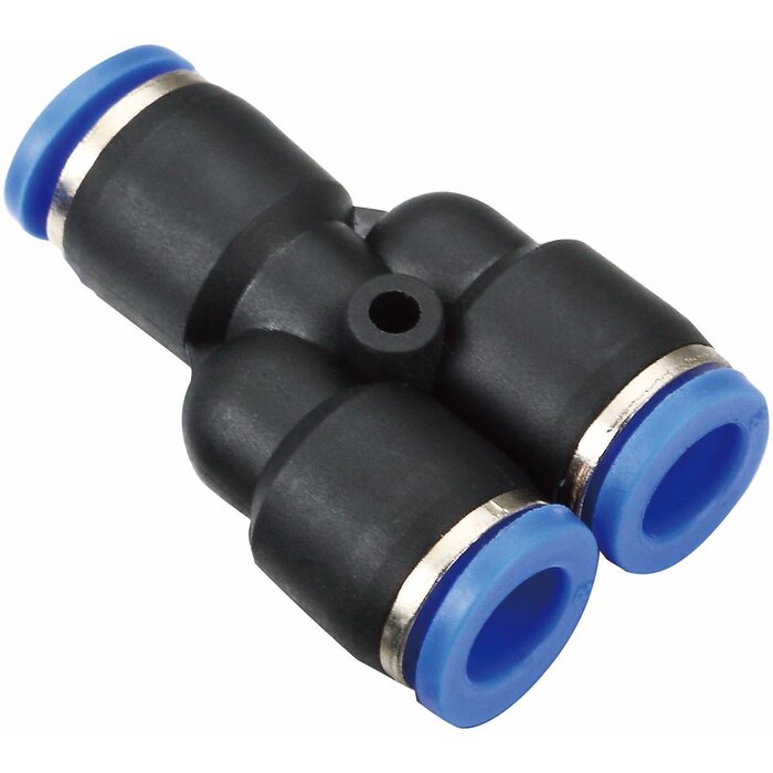 Snelkoppeling Luchtdruk- en Waterslang 12mm Y-Stuk