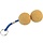 Floating Cork Ball Keychain 50mm Double
