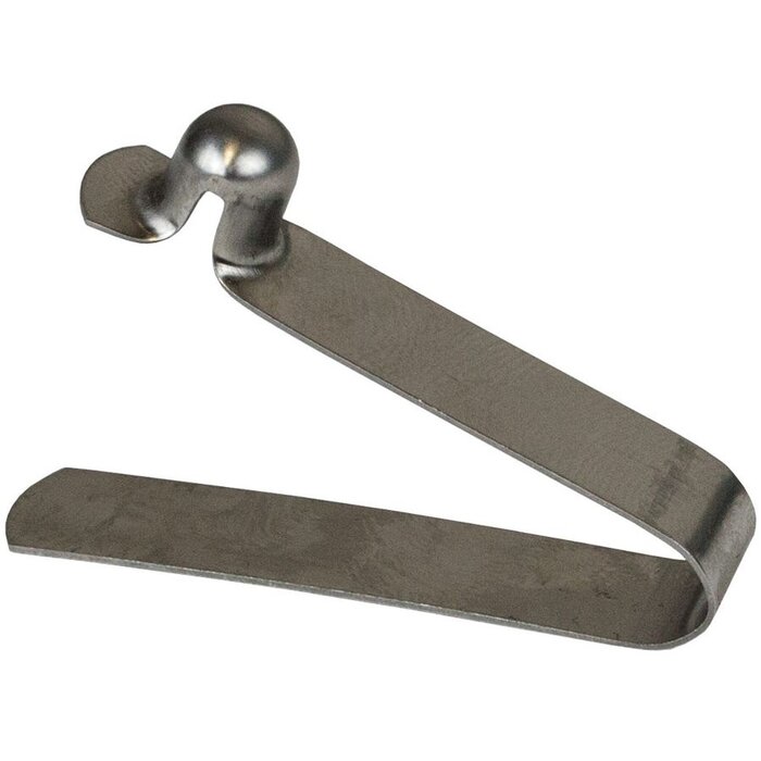 Spring Button Clip 8mm SS