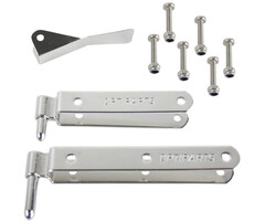 Optimist Rudder Pintles Set with Bolts & Retaining Clip
