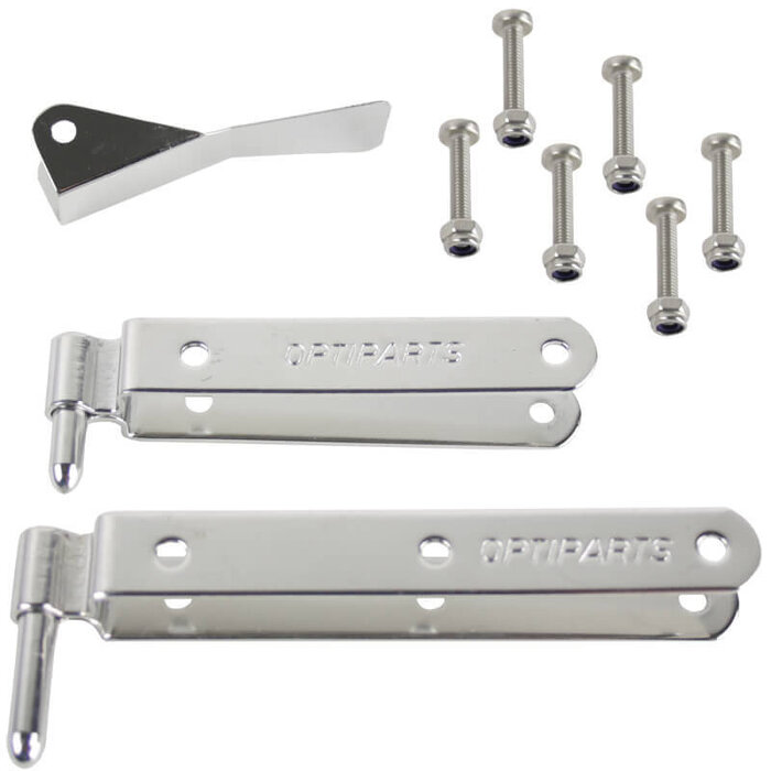 Optimist Rudder Pintles Set with Bolts & Retaining Clip