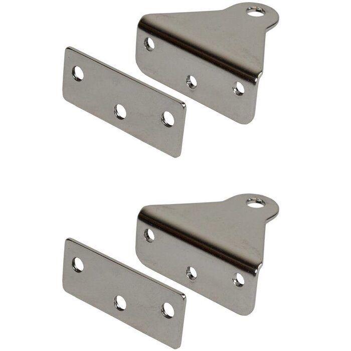 Optimist Transom Gudgeons with Backing Plates