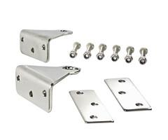 Optimist Transom Gudgeons with Backing Plates & Bolts