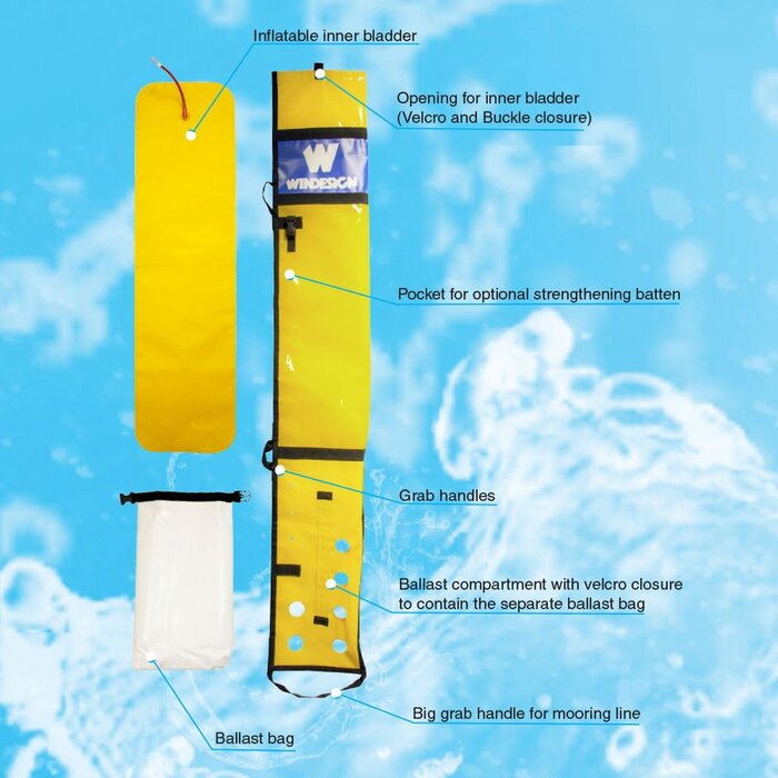 Windesign Training & Wedstrijdboei 180 x 18cm
