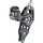 Nautos 57-39mm Fiddle Block with Swivel Becket and Cleat