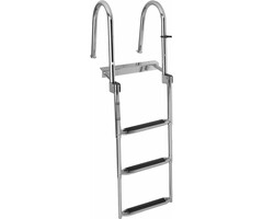 Folding & Telesopic Boat Platform & Dock Ladder 3 Steps SS316