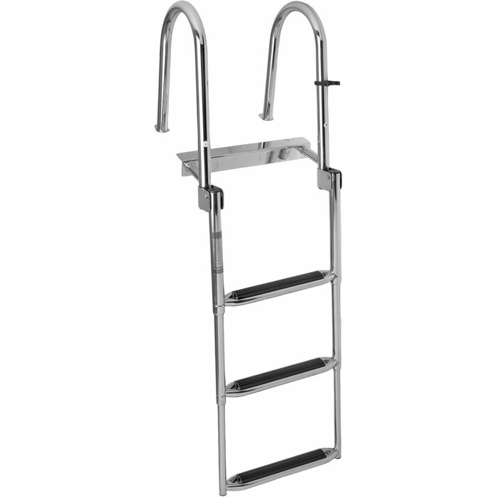 Folding & Telesopic Boat Platform & Dock Ladder 3 Steps SS316