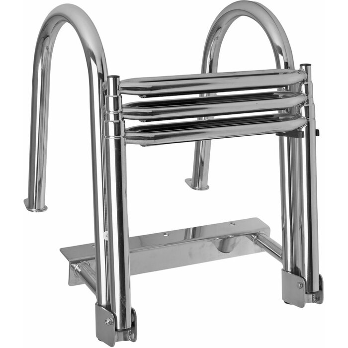 Folding & Telesopic Boat Platform & Dock Ladder 3 Steps SS316