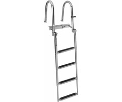 Folding & Telesopic Boat Platform & Dock Ladder 4 Steps SS316