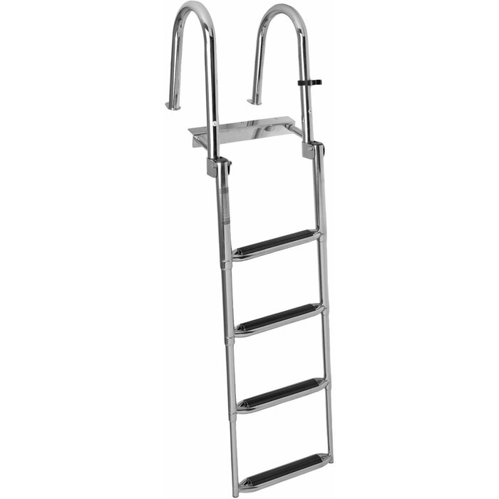 Folding & Telesopic Boat Platform & Dock Ladder 4 Steps SS316