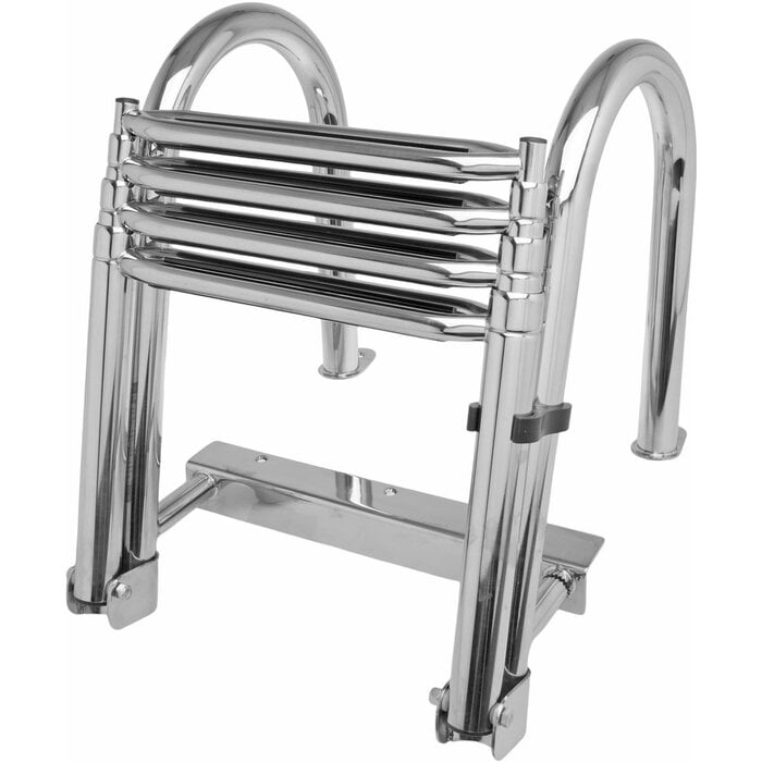 Folding & Telesopic Boat Platform & Dock Ladder 4 Steps SS316