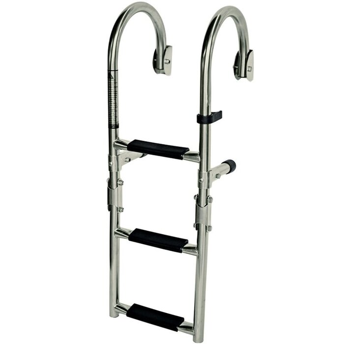 Opvouwbare Zwemtrap Rvs 3 Treden 73x25cm