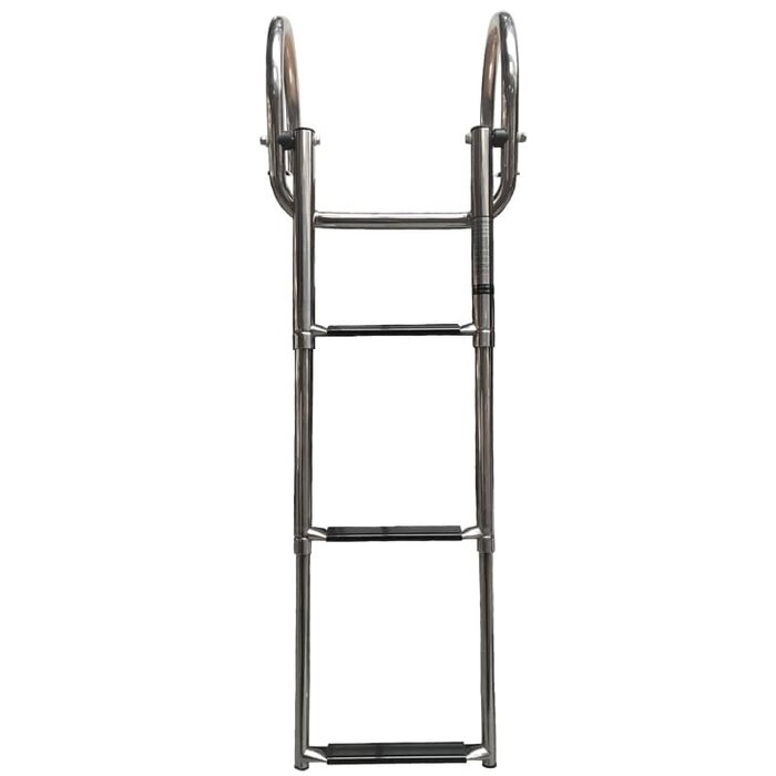 Folding Boat Platform & Dock Ladder 3 Steps SS316