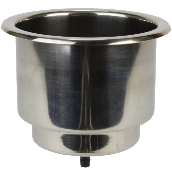 Boat Cup Holder Insert with Drain SS304