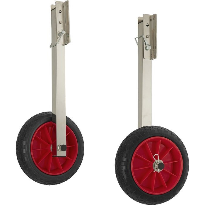 Transom Wheels For Inflatable Boat 2 Positions SS316