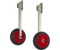 Transportwielen Rubberboot Opklapbaar Recht 4 Standen Rvs