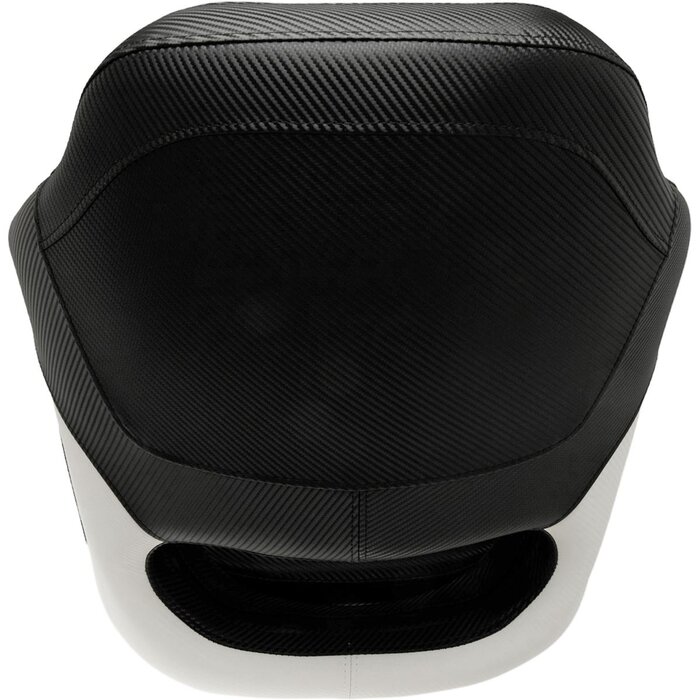 Flip Up Bootstoel 61x55x76cm Carbon Look Zwart-Wit