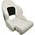 Flip Up Bootstoel 61x55x76cm Carbon Look Wit-Zwart