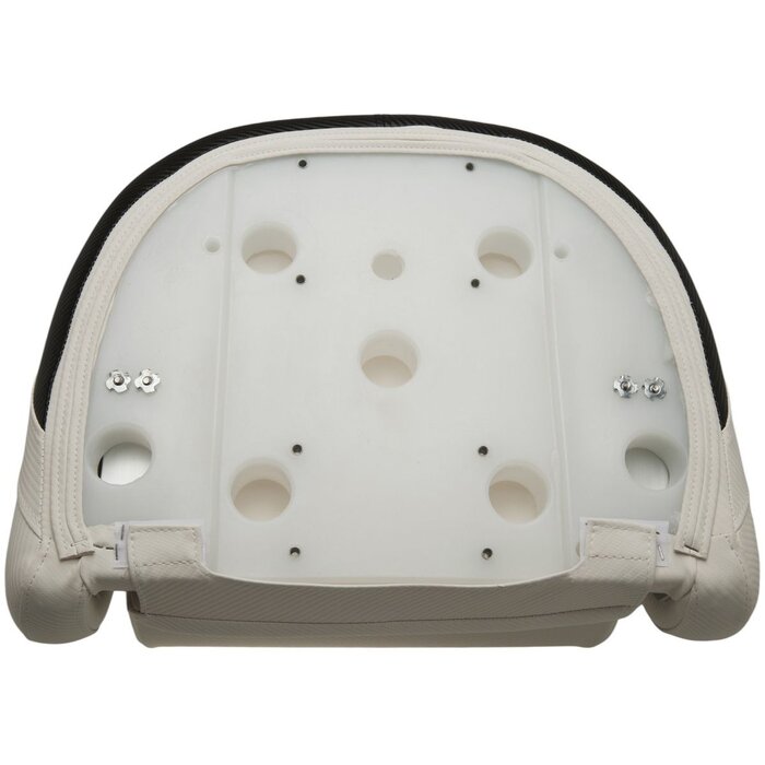 Flip-Up Boat Seat 61x55x76cm Carbon Look White-Black