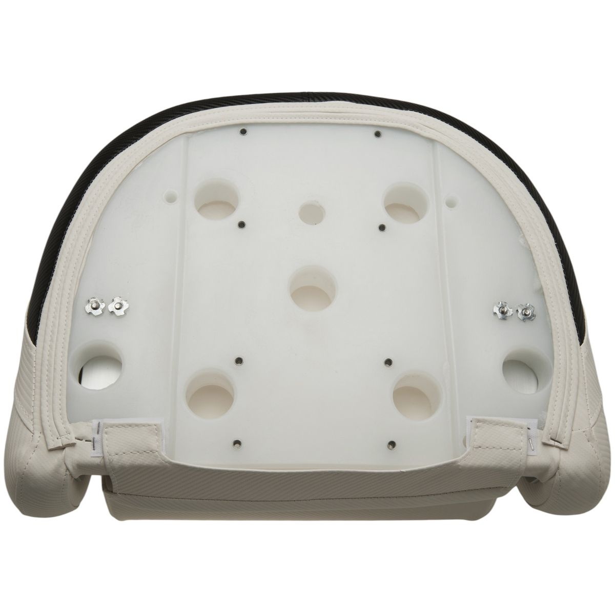 Flip-Up Boat Seat 61x55x76cm Carbon Look White-Black