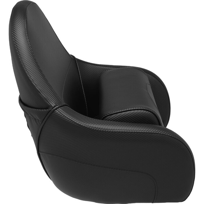 Flip-Up Boat Seat 58x57x66cm Carbon Look Black