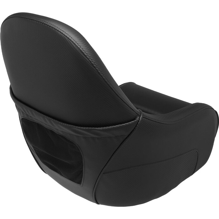 Flip-Up Boat Seat 58x57x66cm Carbon Look Black
