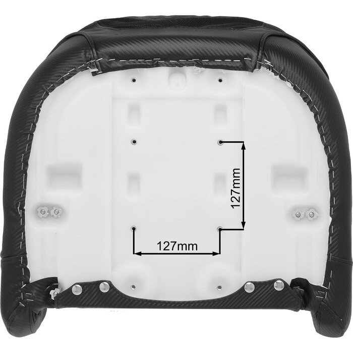 Flip-Up Boat Seat 58x57x66cm Carbon Look Black