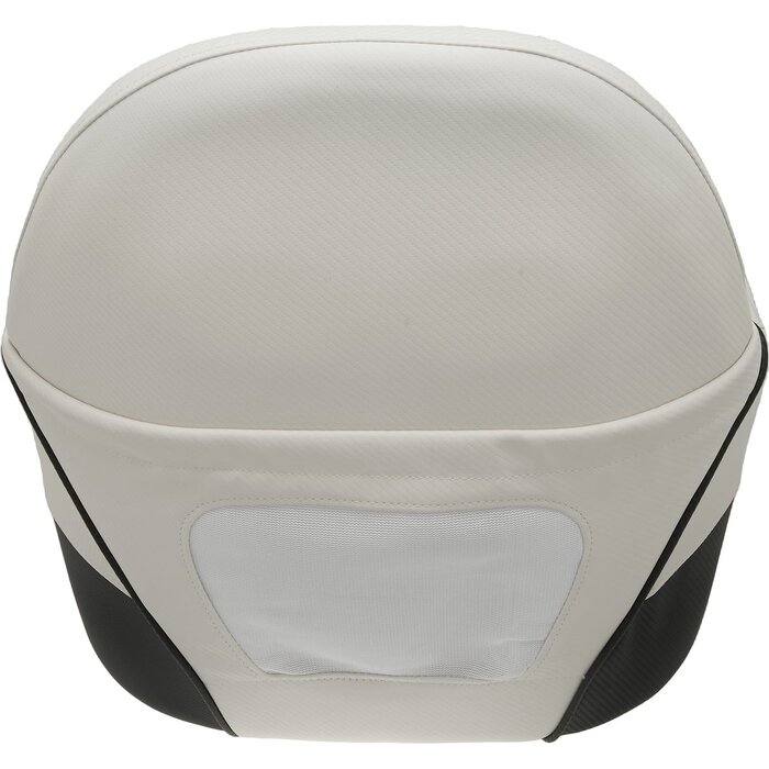 Flip Up Bootstoel 58x57x66cm Carbon Look Wit-Zwart