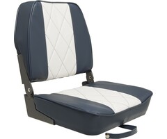 Bootstoel Inklapbaar 48x41x49cm Navy Blauw-Wit