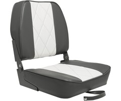 Folding Boat Seat 48x41x49cm Grey-White