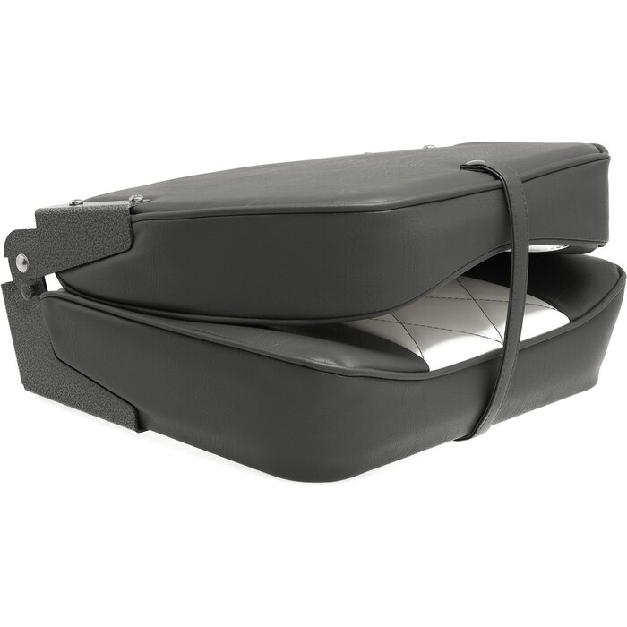 Folding Boat Seat 48x41x49cm Grey-White