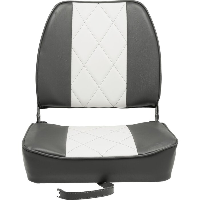 Folding Boat Seat 48x41x49cm Grey-White