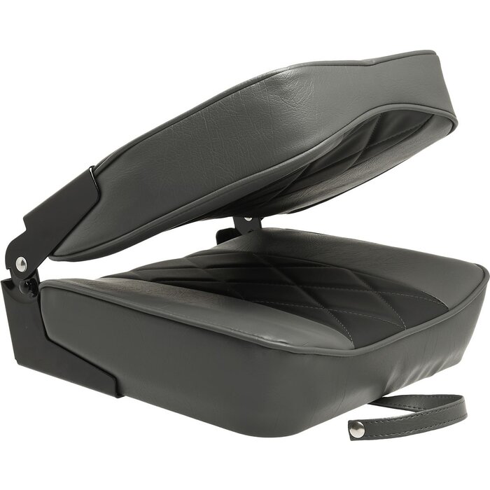 Folding Boat Seat 48x41x49cm Grey-Black
