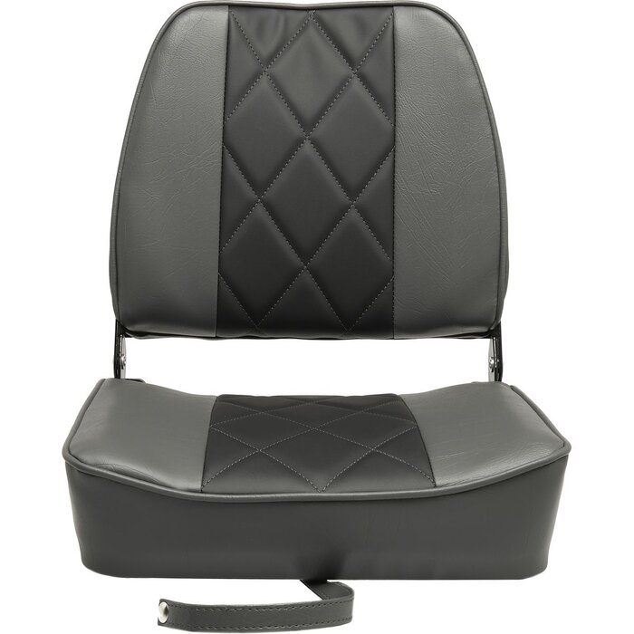 Folding Boat Seat 48x41x49cm Grey-Black