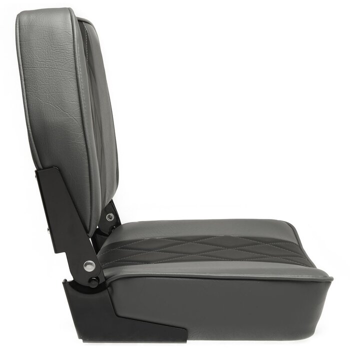 Folding Boat Seat 48x41x49cm Grey-Black