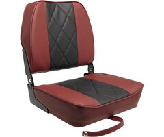 Folding Boat Seat 48x41x49cm Burgundy-Black