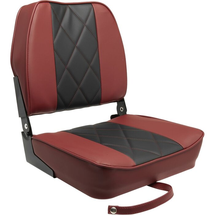 Bootstoel Inklapbaar 48x41x49cm Bordeauxrood-Zwart