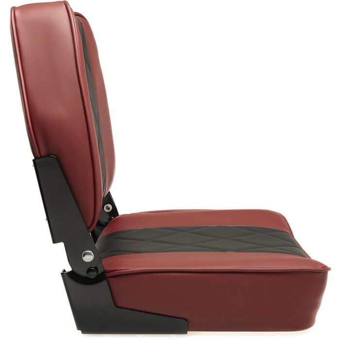Folding Boat Seat 48x41x49cm Burgundy-Black
