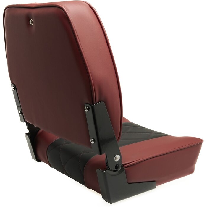 Folding Boat Seat 48x41x49cm Burgundy-Black