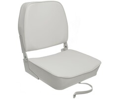 Folding Boat Seat 48x41x49cm Carbon Look White