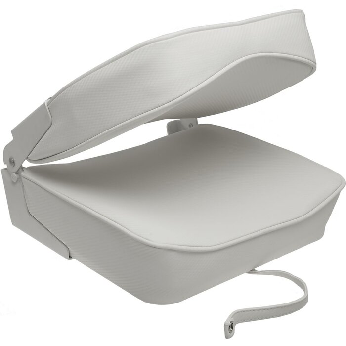 Folding Boat Seat 48x41x49cm Carbon Look White