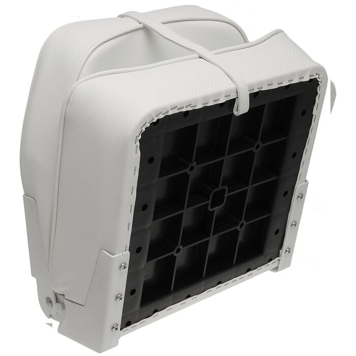 Folding Boat Seat 48x41x49cm Carbon Look White