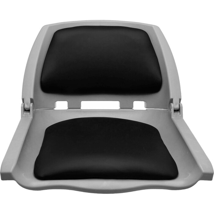 Folding Plastic Boat Seat Black