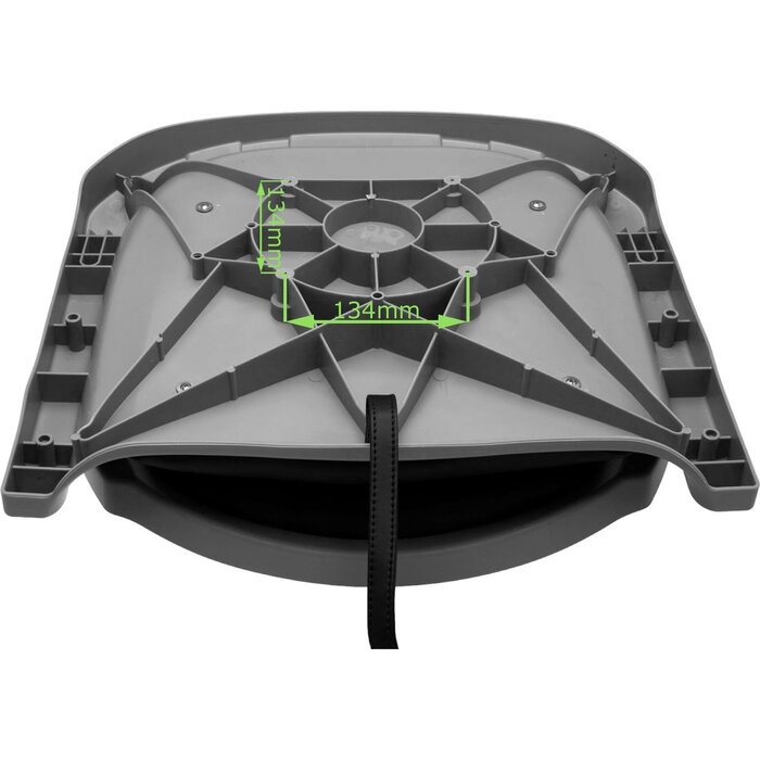 Folding Plastic Boat Seat Black